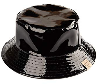 JINS CLOSET Children Kids Girl 2-9 Years Waterproof Shiny Rain Bucket Cap Hat