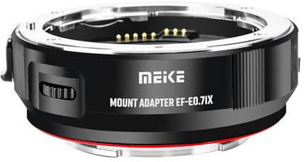 Meike MK-EFTE-071X Auto Focus 0.71X Speed Booster Lens Mount Adapter for Canon EF Mount Lens to Sony E mount Cameras A6000 A6100 A6300 A6400 A6500 A6600 A6700 | MK-EFTE-071X, Reduce focal length by 0.71x, Auto Focus, For Cameras A6000 A6100 A6300 A6400 A6500 A6600 A6700