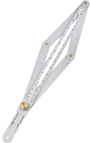 Homoyoyo Rapporteur D'angle et Précision en Acier Inoxydable Multifonction Mécanisme de Fixation Unique pour Travail du Bois et Menuiserie