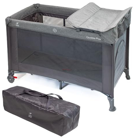 Urban Kanga QK Plus resesäng med madrass och spjälsäng 60x120cm