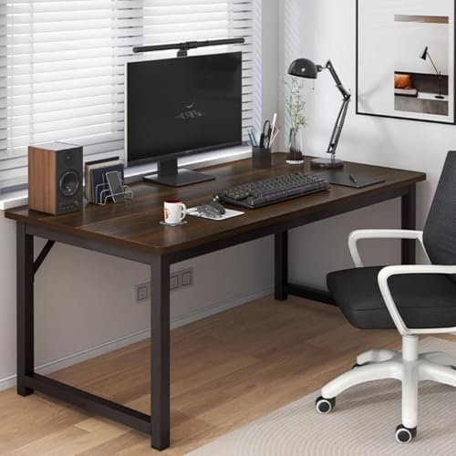 LYXWGRZD Business Furniture Konferenztisch, Seminartisch mit Metallgestell, Besprechungstisch for Bürokonferenz, Schulungstisch for 4 Personen(Nero,60cm/23.6in)