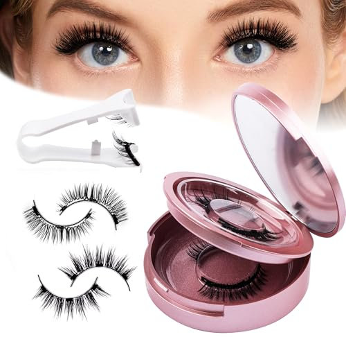 GEMERRY Ciglia magnetiche, ciglia magnetiche con applicatore, look naturale magnetico, non necessita di colla, B02