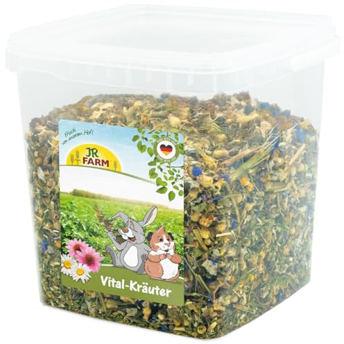 JR Farm Vitala örter 480 g i hink (örter för dvärgkaniner och gnagare, kompletterande foder)