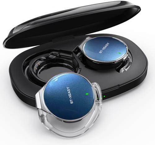 On Ear Kopfhörer Bluetooth 5.4, Open Ear Kopfhörer Kabellos Bluetooth, Wassertropfenförmiges Clip On Sport Headset-Bluetooth mit 4 Mikrofon, Comfort Fit Ohrhaken Ohrhörer