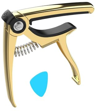 Guitar Capo Tuner, Guitar Capo 4-in-1 Ukulele-Tuning-Klemme mit Pick
