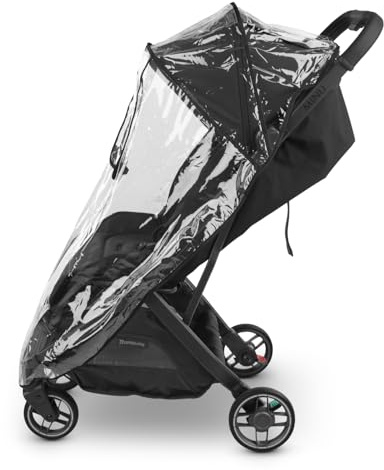 UPPAbaby Minu V3 Rain Shield - Waterproof and Windproof Coverage - Ventilated Design - Quick Attachment - Easy Access to Child