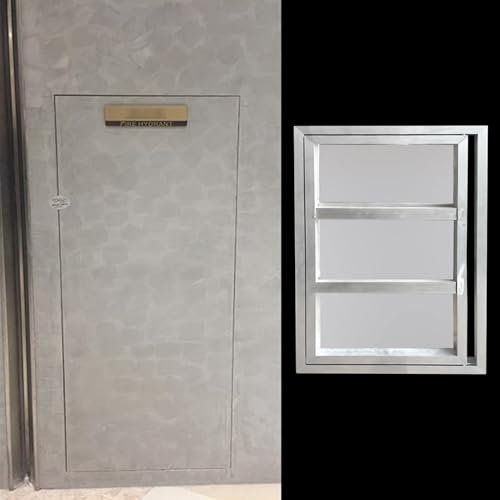 Trappe de Visite Porte D'accès Encastrée pour Carrelage, Trappe de Grenier à Verrouillage par Pression, Porte de Cave à Cadre en Alliage D'aluminium, Porte de Service Dissimulée Encastrée(670x1770 mm