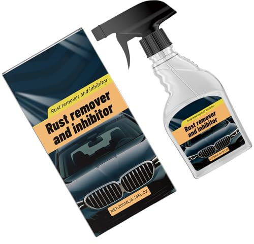 Pitadue Pulvérisateur antirouille pour pièces métalliques, peinture, entretien de voiture, poudre de fer, nettoyant liquide anti-rouille, brosse en fil d'acier au carbone pour nettoyer la rouille