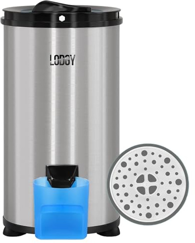 Lodgy - Centrifugeuse - Essoreuse sèche - Centrifugeuse pour linge - Mini Sèche-linge - AAA+ - Inox
