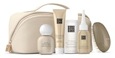 RITUALS Haarpflege Set - 4 Reisegrößen + Exklusive Haarbürste in einer wiederverwendbarer Tasche – Detox Shampoo, Trockenshampoo, Ultra Shine Maske & Haarparfum