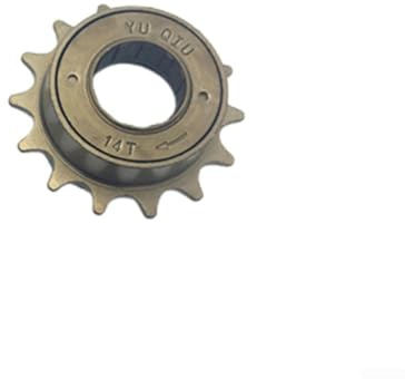 Engranaje de piñón de rueda libre de una sola velocidad para bicicleta, construcción de acero, 12T, 14T, 16T, 18T, opciones agujero interior de 18 mm a 22 mm, diámetro externo de 53 mm a 76 mm