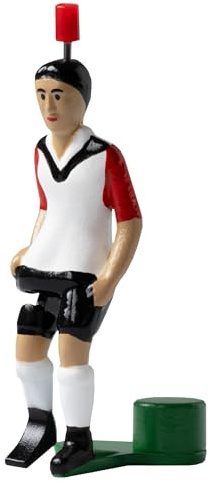 TIPP-KICK Top Kicker Frankfurt I Jeu Original pour Petits et Grands I Plaisir de Jeu avec la Figurine de Football Jeu I Accessoires I Maillot Noir/Rouge