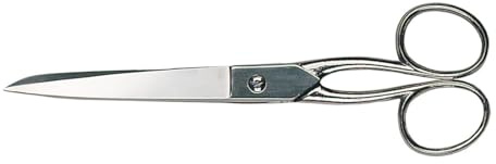BESSEY Erdi Haushalts- und Nähschere D840-180 | 180 mm | 77 mm Schnittlänge | Präzise und langlebige Schere für Haushalt und Näharbeiten sorgt für saubere Schnitte und komfortables Arbeiten im Alltag