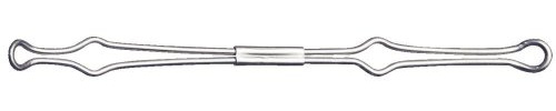 Drahtniederhalter 80mm für Ordner und Ringbücher Metall, 10 Stück