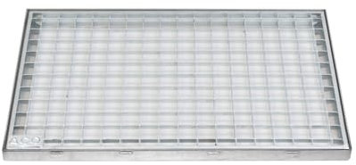 ACO Schuhabstreifer Gitterrost mit Zarge MW 30/30 Eingangsrost Normrost Abstreifer Rost, Größe:100 x 40 cm