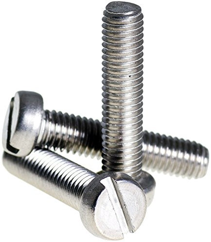 (4mm) M4 x 80 A2 Stainless Steel Slotted Cheese Head Machine Screws Slot Screw DIN 84-5 Pack