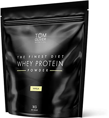 Tom Oliver Nutrition The Diet Protein - Diet Whey Protein Powder 1kg - Weight Control Shake for Men & Women | Low Carbs | Great Tasting (Vanilla)