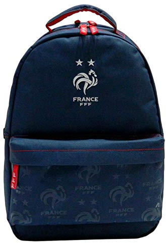 Equipe de FRANCE de football Sac à Dos Scolaire FFF - Collection Officielle, 43 x 30 x 14 cm, Bleu