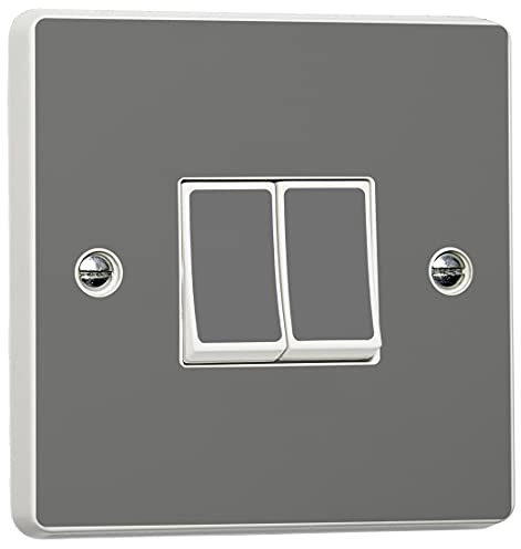 Stika.co - Adhesivo de vinilo para interruptor de luz, color plateado