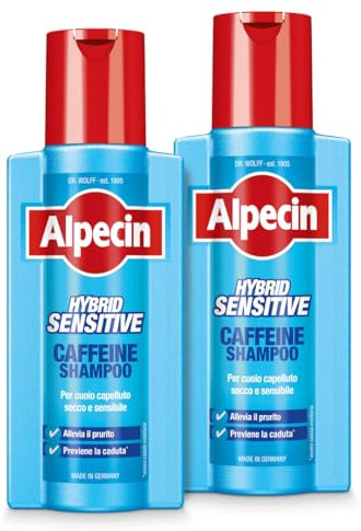 Alpecin Hybrid Cafeinine Shampoo 2 x 250 ml für trockene oder juckende Kopfhaut