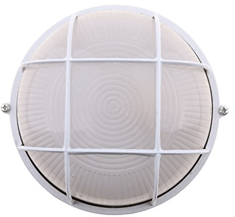 Lampe de sauna ronde avec protection en métal