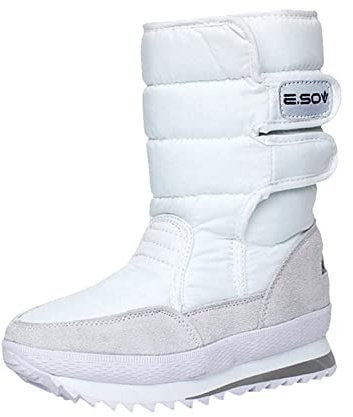 Kobilee Scarpe Invernali Donna Caldo All'Aperto Scarponi Inverno Neve Impermeabili Doposci Stivali da Neve Foderato Antiscivolo Imbottiti Stivaletti Invernali Snow Boots Comode Trekking