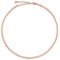GD GOOD.designs EST. 2015 Snake Chain Ladies - flat necklace without pendant in silver, gold, rose gold I Snake Chain (3cm wide) made of waterproof stainless steel. (Rose Gold)