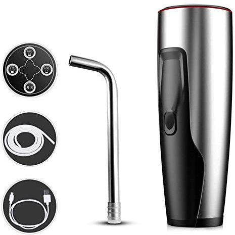 Automatic Drinking Water Pump - Chillers USB Charging, Portable Gallon Switch for Kitchen & Office, Removable Electric Dispenser Tap - Ideal for Camping - Keep Hydrated Anytime, Anywhere!