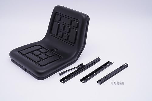 Kaichenyt Traktorsitz, Schleppersitz Fahrersitz Bagger Gabelstaplersitz Minibaggersitz Sitzschale mit Gleitschienen Ausgestatteter Baggersitz Sitze für Landwirtschaftliche Fahrzeuge Universalsitz