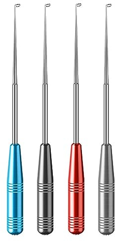 Lot de 4 hameçons de pêche en acier inoxydable pour retirer rapidement les hameçons (4 couleurs)