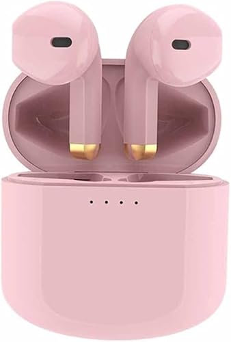 ASVIL Auriculares Bluetooth inalámbricos Bluetooth In-Ear para todos los teléfonos inteligentes Auriculares deportivos con micrófono (Color: Rosa)