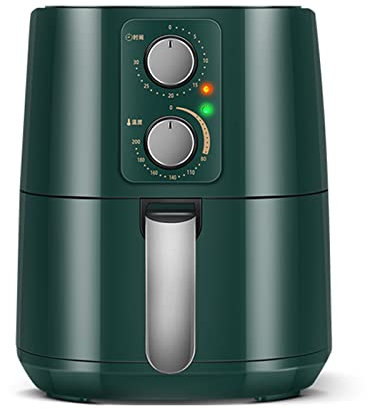 Friggitrice ad Aria, Forno Elettrico Senza Olio di Grande Capacità da 5 Litri, Friggitrice Elettrica Multifunzionale per Uso Domestico, a Basso Contenuto di Grassi e Sano (Colore :) (Verde Scuro)