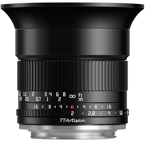 TTArtisan 10mm F2 APS-C Ultra-Wide Camera Lens Compatible with Canon RF-Mount Camers R7, R10, R50, R100, APS-C Mode EOS R, RP, R5, R5C, R6, R6ii, R3, R8 (for Canon RF)