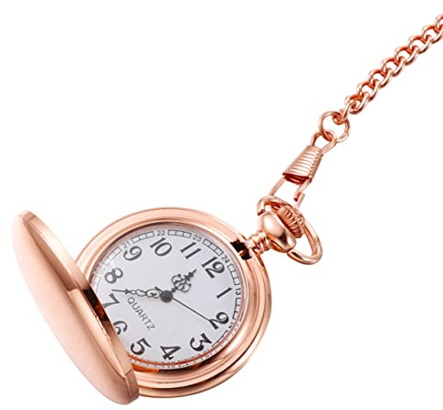 Amosfun 3 STK Vintage Taschenuhr mit Kette Taschenuhren für Herren Retro Styles Ideas für männer für männer Klassische Taschenuhr Jahrgang Anschauen Halskette Vati