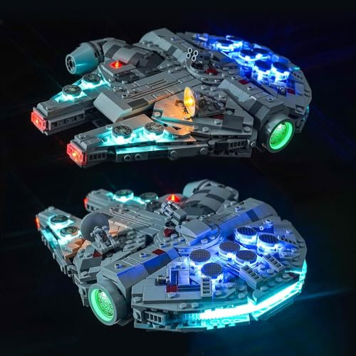 Led Licht Set für Lego 75375 Millennium Falcon (Kein Lego), Dekorationsbeleuchtungsset für Lego Millennium Falcon Kreative Spielzeug - Standard Version