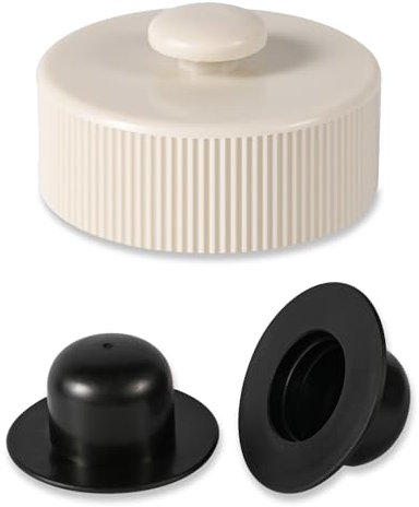 PEUTIER Pool Drain Plug Cover Replacement, Pool Drain Valve Cover with Pool Wall Stopper Swimming Pool Sand Filter Pump Strainer Plug Replacement Parts Accessories for Intex Above Ground Pools