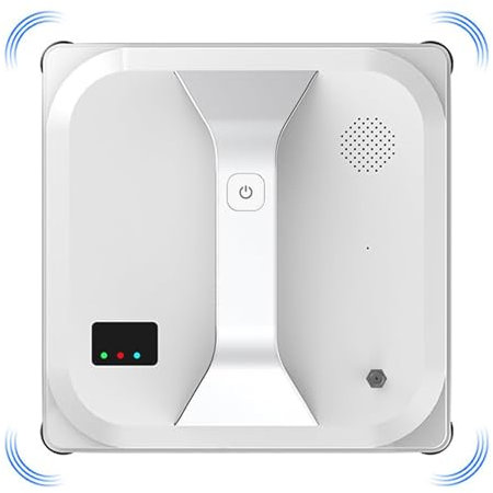BTAISYDE Robot Limpiacristales, para Cristales, Espejos, Azulejos y Cerámica Robot Limpiacristales, 3 Modos de Limpieza Automáticos, 3000Pa de Succión