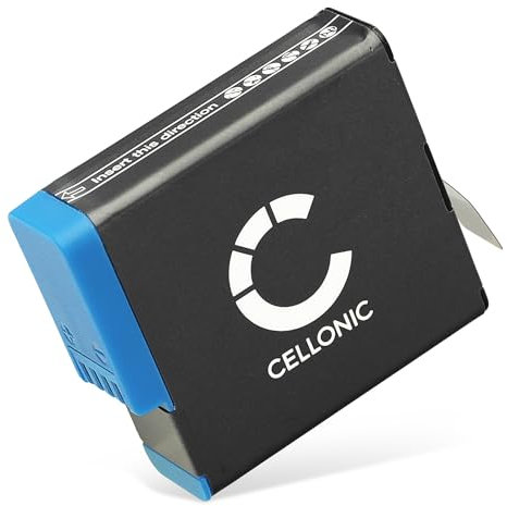 CELLONIC, Battery for Camera compatible with GoPro Hero 7 Black, 8, 6, 025416, 421850 (3.85V, 1200mAh)