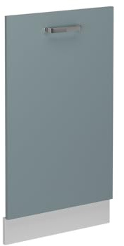 Vicco Frontale lavastoviglie R-Line, Grigio-blu, 45 cm | Lavastoviglie completamente integrata 45cm · Senza piano di lavoro · Abbinato al frontale cucina · Liberamente combinabile