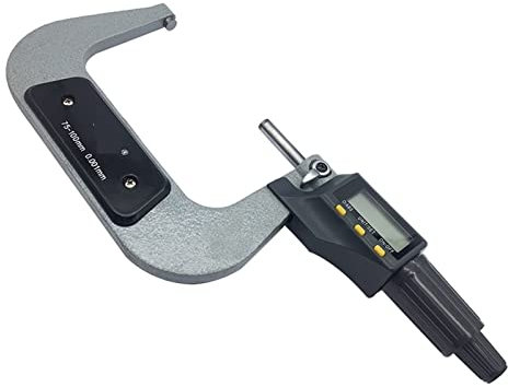 KONGMM Bügelmessschraube, 0-25mm 25-50mm 50-75mm 75-100mm Elektronisches Außendurchmesser 0,001 mm Digital-Mikrometer-Messgerät Micrometer Messwerkzeug(75-100mm Standard)