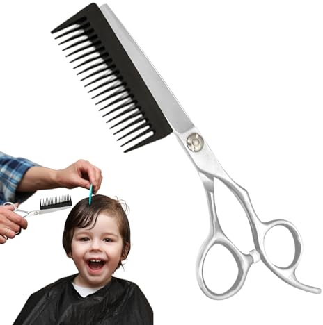 Ciseaux Coiffure Ciseaux à Couper Cheveux | Ciseaux Effileurs 2 en 1 pour Hommes Femmes Personnes Âgées - Styling Toilettage Maison Coiffeur