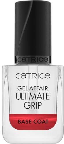 Catrice GEL AFFAIR Ultimate Grip Base Coat, Unterlack, Transparent, langanhaltend, glättend, vegan, ohne Mikroplastikpartikel, ohne Konservierungsstoffe, ohne Parfüm, 1er Pack (10.5ml)