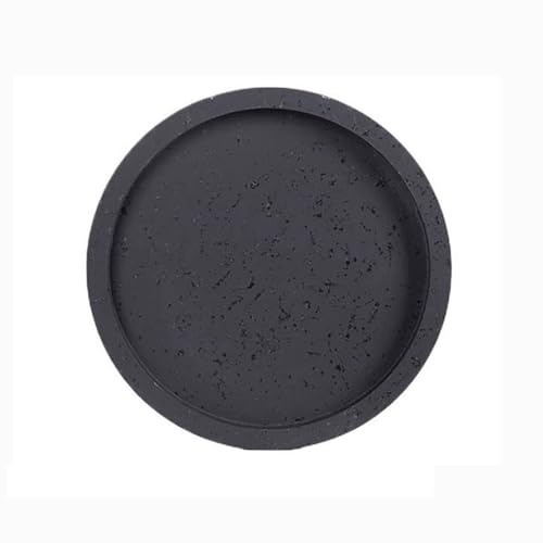 yixinzi-2024 Soucoupe pour Plantes Grande Soucoupe for jardinière, bac d'égouttage, Palette Ronde en résine synthétique for Plantes d'intérieur et d'extérieur(Noir,XL)