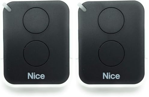 NICE - Télécommande Nice ERA ONE2, 2 canaux, 433,92 MHz,Noir/Blanc, ON2 (Confezione da 2)