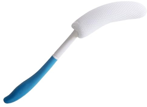 Uonlytech Spazzola da Bagno Manico in Abs e Tpr per Lavare la Schiena, Riduce lo Stress e Stimola la Circolazione, per Bagno e Centri Abbronzatura Colore Casuale