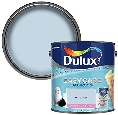 Dulux Easycare Bathroom Plus Vernice leggermente lucida per bagni, 2.5 litri, Blu (Blissful Blue)