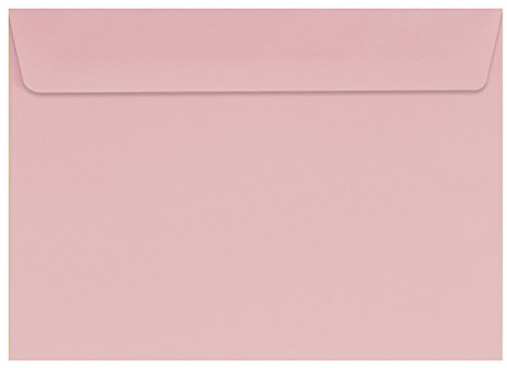 100 farbige Briefumschläge / Din C6 / Farbe: rosa
