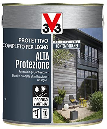 V33 Protettivo I Contemporanei all'Acqua 0,75 Lt - Grigio Argento