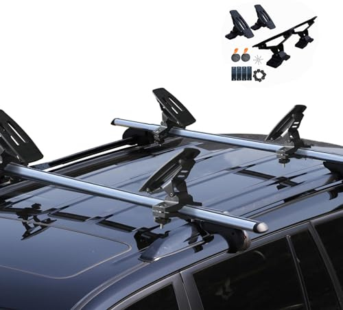 Onefeng Sports ★ 4 x Kajakfäste för takmontering för de flesta SUV:ar tvärstänger