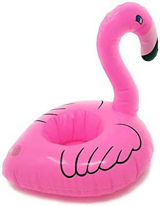 WS UK Inflatable Drink Holder - Holds Cups, Cans or Water Bottles! [Flamingo]